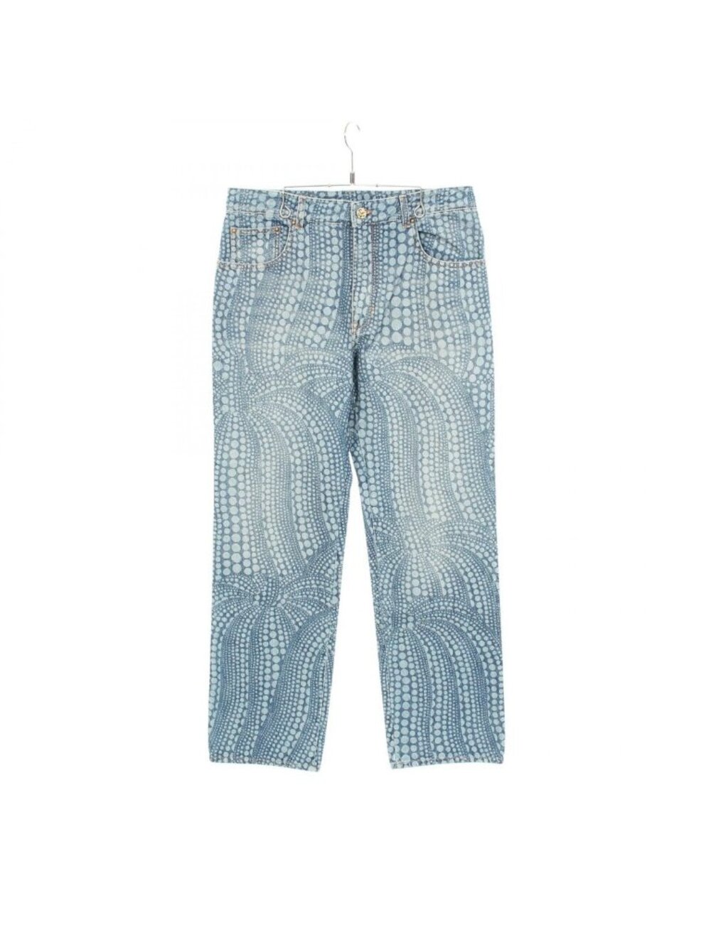 Louis Vuitton Denim Pants LV YK Over Pumpkin Cotton Yayoi Kusama